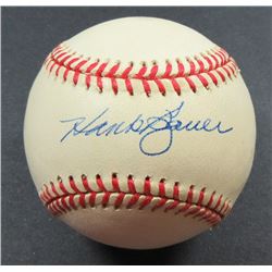 Hank Bauer Yankees Autographed OAL Baseball