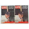 Image 2 : 3 - Mickey Mantle Life Magazine 1965 & 2-1956 w/ NAME TAGS