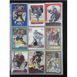 PATRICK ROY HOCKEY CARD COLLECTION - 84 CARDS - MOSTLY ALL DIFFERENT - NICE