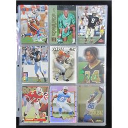 FOOTBALL ROOKIE CARD COLLECTION - 189 CARDS - MANY BIG NAMES - PREMIUM BRANDS