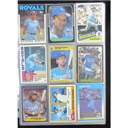 198 - GEORGE BRETT BASEBALL CARDS -  MOSTLY ALL DIFFERENT - NM-MT