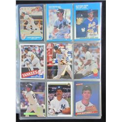 DON MATTINGLY BASEBALL CARDS - OVER 225 - GREAT VARIETY - NICE CONDITION
