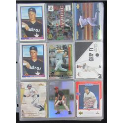 JEFF BAGWELL BASEBALL CARD LOT - 80 CARDS - MOSTLY ALL DIFFERENT - MANY PREMIUM
