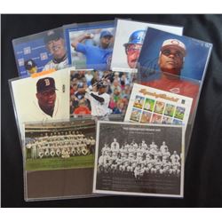 6 - AUTOGRAPHED 8x10 BASEBALL STARS & 1960 TEAM PHOTO & 1985 BALTIMORE PROGRAM