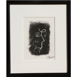 Georges Braque, Profil de Femme, Lithograph