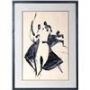 Image 1 : Stanley Bate, Dancing Figures, Ink Drawing