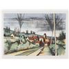 Image 1 : V. Beffa, Road to the Village, Lithograph