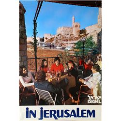 Travel Poster In Jerusalem, Poster