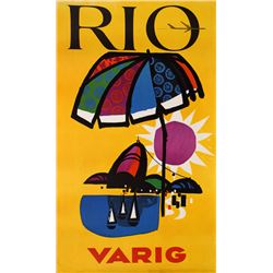 Travel Poster Rio - Varig, Poster