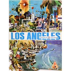 Travel Poster American Airlines - Los Angeles, Poster