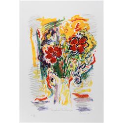 Wayne Ensrud, Red Bouquet, Lithograph