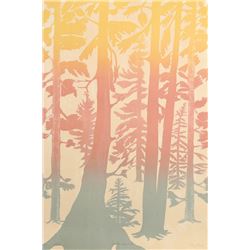 Roslyn Rose, Western Hemlock, Lithograph