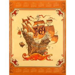 David Schiller, Tall Ship 1969, Calendar Poster