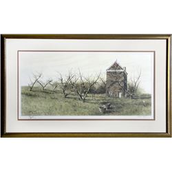 Nicholas Berger, Apple Ladder, Lithograph