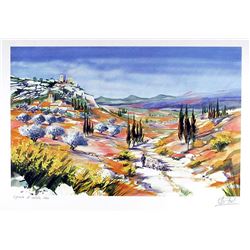 Ella Fork, Western Landscape 7, Lithograph