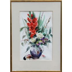 Eve Nethercott, Bouquet of Flowers I, Watercolor