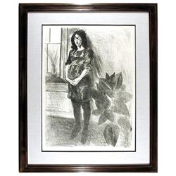 Raphael Soyer, Pregnant Woman, Lithograph