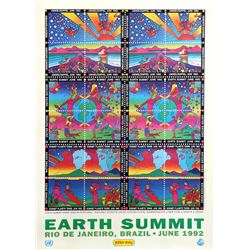 Peter Max, Earth Summit, Poster