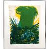 Image 1 : Walasse Ting, Untiled - Green Abstract, Lithograph