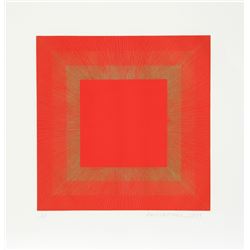 Richard Anuszkiewicz, Summer Suite (Red with Gold II), Intaglio Aquatint Etching