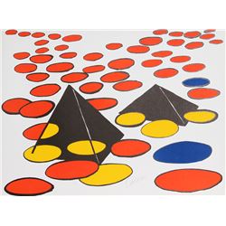 Alexander Calder, Black Pyramids, Lithograph