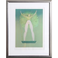 Leonor Fini, Trapeze Swinger, Lithograph