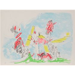 Roberto Matta, Hecatombe de Toros, Planche 5, Lithograph