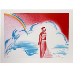 Peter Max, Rainbow and Clouds, Lithograph