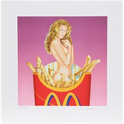 Mel Ramos, Fraulein French Fries, Lithograph