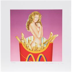 Mel Ramos, Fraulein French Fries, Lithograph