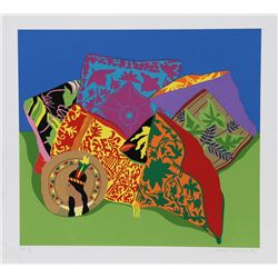 Hunt Slonem, Pillow Garden, Serigraph