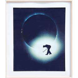 Eve Sonneman, Golf on Solar Eclipse, Polaroid Photograph