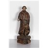 Image 1 : Religious Figure II, Hand-Carved and Painted Wood Sculpture