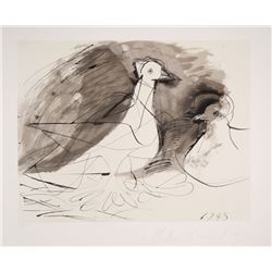 Pablo Picasso, Pigeons, 27-3, Lithograph