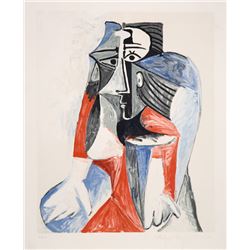 Pablo Picasso, Femme Assise, 28-1, Lithograph