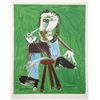 Image 1 : Pablo Picasso, Homme a la Pipe Assise sur un Tabouret, 3, Lithograph