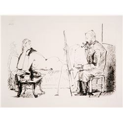 Pablo Picasso, Le Pientre et son Modele, 27-2, Lithograph