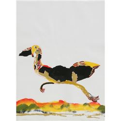 Benny Andrews, Moving On, Lithograph