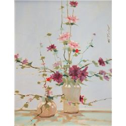 Anthony Autorino, Flower Still Life, Oil Painting