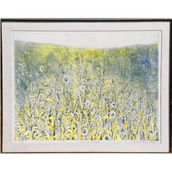 Robert Bero, Summer Field, Aquatint Etching