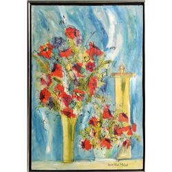 Susan Pear Meisel, Flowers 1, Oil Painting