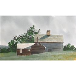 James Feriola, Barn in Summer, Watercolor Painting