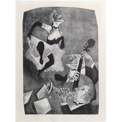 William Gropper, Performance from The Capriccios Portfolio, Lithograph