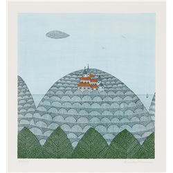 Keiko Minami, Castle, Aquatint Etching