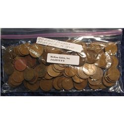 6. Pack of 100 Wheat Cents. All dated prior to 1940.