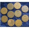 Image 2 : 8. Pack of 10 Indian Head Cents 1899 thru 1908.