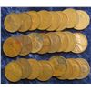Image 2 : 9. Pack of 24 all different date Wheat Cents 1910 thru 1939.