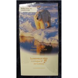 49. 1996 Canada $2 Polar Bear Commemorative Coin in fancy booklet.