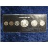 Image 2 : 56. 1867-1967 Canada Mint Set in black holder. 80% Silver. Includes Cent to "Canada Goose" Dollar. G