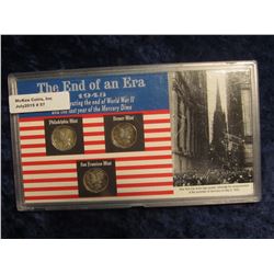 57. "The End of an era 1945 Commemorating the end of WW II and the last year of the Mercury Dime" pl